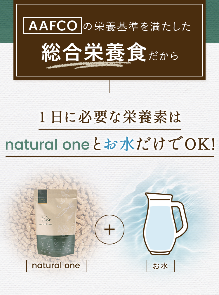 AAFCOの栄養基準を満たした総合栄養食