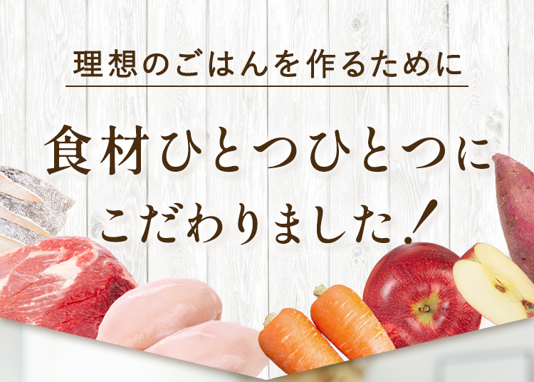 食材ひとつひとつにこだわりました