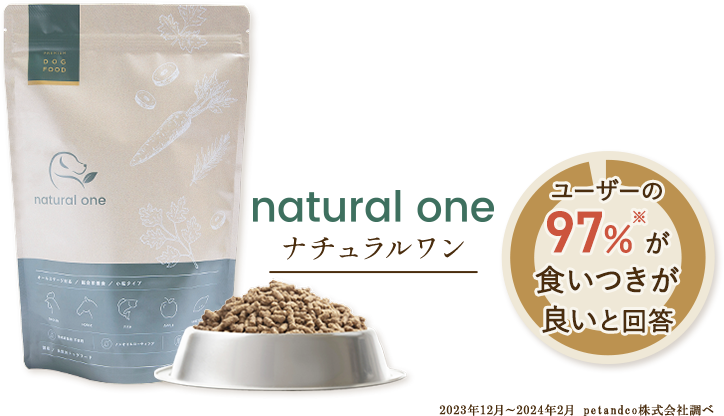 ドックフード　natural one 6袋 natural one -ナチュラル ワン- | petandco株式会社