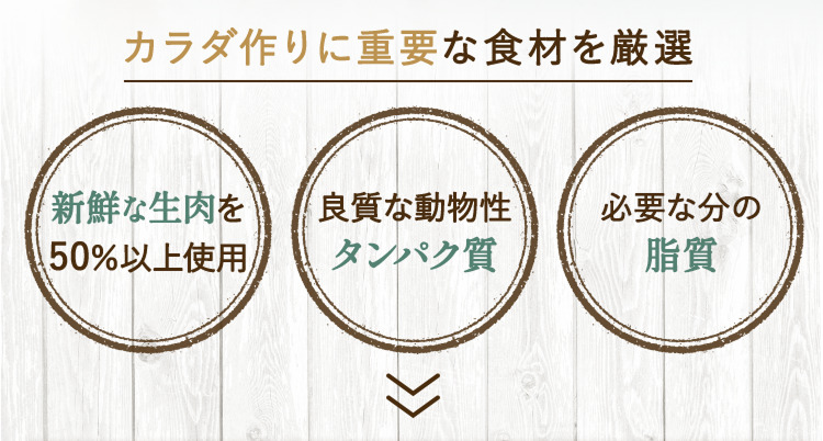 natural one（ナチュラルワン）新鮮な生肉を50%以上使用 良質な動物性タンパク質 必要な分の脂質